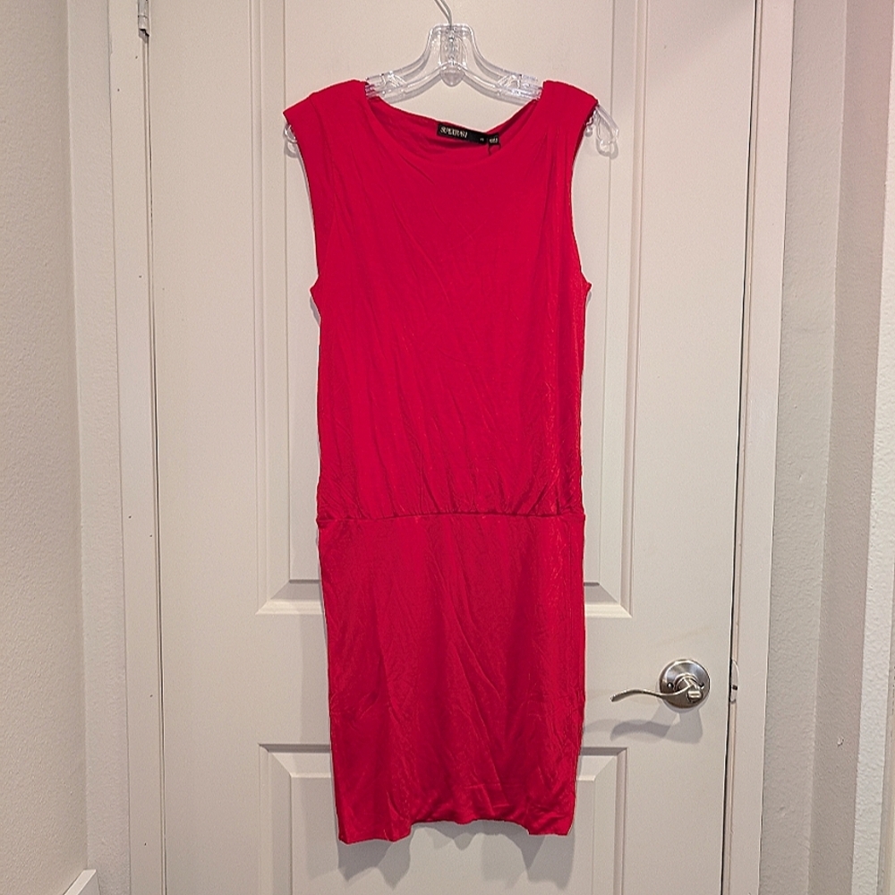 $135 Women's SuperTrash Derange Flash Dress XS Bright Red 100% Viscose